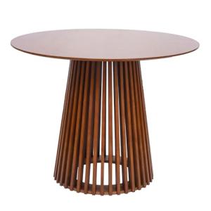 Mesa DE Comedor O Cocina Modelo NEIKAM 100CM Acabado Nogal