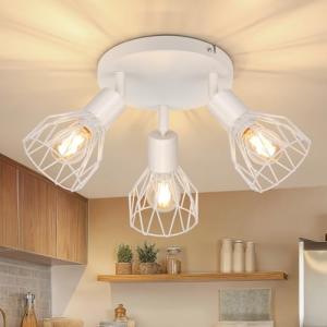 TaFiCo Lampara Foco Techo LED 3 Focos E14 - Focos Para el T…