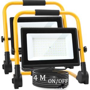 Aigostar Foco de Trabajo LED 100W,2 piezas,9000LM,Foco Port…