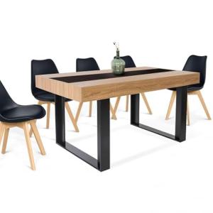 IDMarket PHOENIX - Mesa de comedor rectangular para 6 perso…