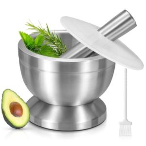 Sopito Mortero y Mano, 18/8 Acero Inoxidable Mortero Cocina…