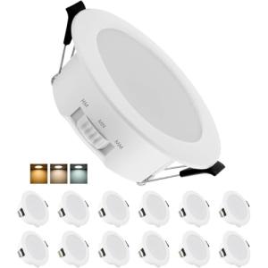 Grebeam 5W Ojo de buey led para techo, 3000K/4000K/6000K Bl…