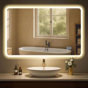 CLP Espejo de baño Jericho con iluminación, Espejo de baño…