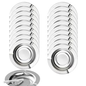 Paquete de 20 Ceniceros de Acero Inoxidable para Fumadores,…