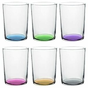 UNISHOP Set de 6 Vasos de Agua de Colores Pastel, Vasos de…