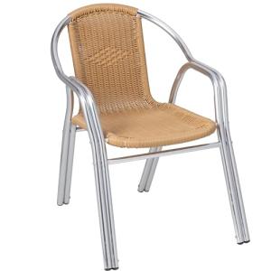 METRO Professional Silla de Jardín con Reposabrazos Narni,…