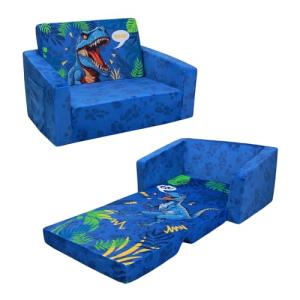 Sofás Plegables para Niños de Dinosaurio Sillón con Respald…