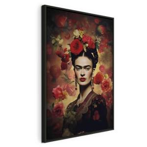 murando - Cuadro con Marco Natural Frida Kahlo 60x90 cm 1 P…