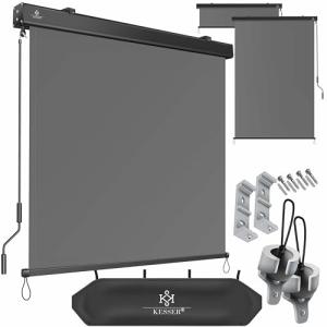 KESSER® Toldo vertical de 140 x 250 cm, mecanismo de manive…