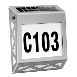 EXHUMKY 1juego Lámpara Solar De Números De Casa Iluminación…