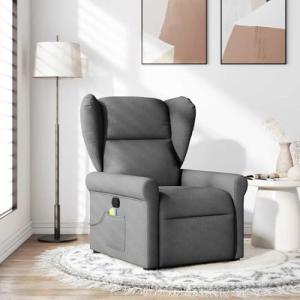 IKAYAA Sillón de Masaje Reclinable Tela, Sillón De Relax, S…