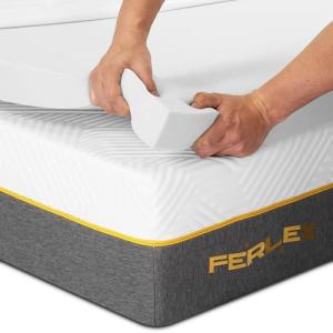 Ferlex - Topper Viscoelástico 7 cm | 90x190 cm | Sobrecolch…