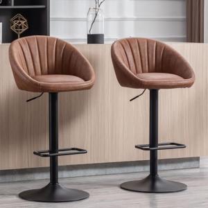 chairus Juego 2 Taburetes de Bar Giratorios Taburetes Alto…