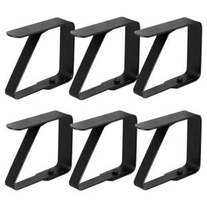 Catelves 6 pinzas grandes para manteles, color negro, 7 cm,…