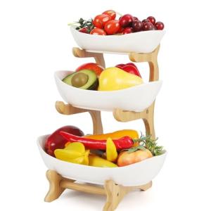 Frutero 3 Pisos Blanco, Corbeille à fruits moderne en plast…