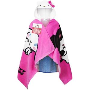 Hello Kitty Toalla Poncho con Capucha para Niñas Adolescent…