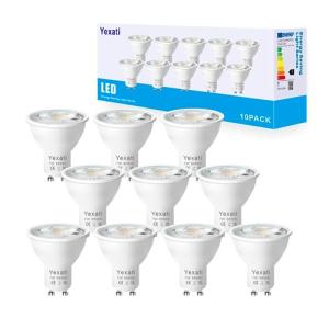 Yexati Bombillas LED GU10,550 lúmenes, 7w(equivalente a 50w…