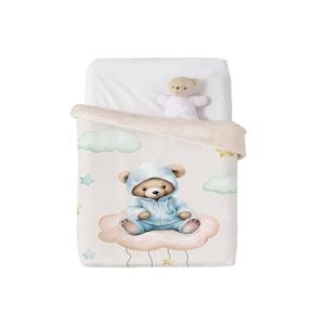 Manta Cuna Manterol Baby VIP 537 Oso DORMILON 110x140 CM (B…