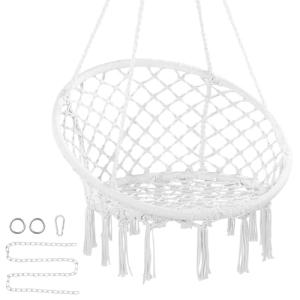 VEVOR Silla Colgante Giratoria de Macramé Carga de 150 kg c…