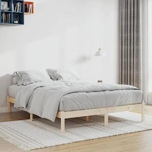 Vetnasa Estructura de Cama sin colchón Madera Maciza de Pin…