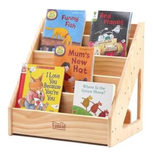 FUNLIO Estantería Montessori para niños de 1 a 5 años, esta…