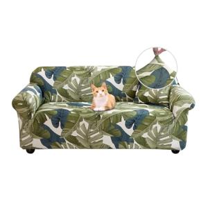 Jaotto Funda para Sofa 2 Plazas Funda Cubre Sofa Ajustable…