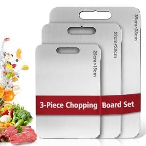 3 Piezas Tabla de Cortar de Titanio, 316 Tabla de Cocina Ac…
