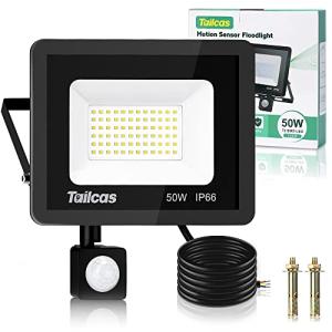 50W Focos Led Exterior con Sensor Movimiento, 4500LM Super…