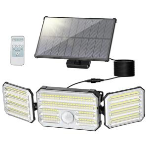 Luz Solar Exterior con Sensor de Movimiento, Focos LED Exte…