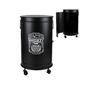 Urban living Bar BIDON con RUELETAS, Madera de ingeniería,…