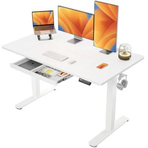 ErGear Mesa Escritorio Elevable 140 x 80 cm, Escritorio Ele…