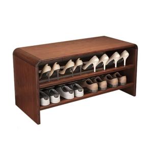 Banco organizador de zapatos con asiento acolchado, para en…
