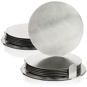 COM-FOUR® Posavasos de 14 Piezas con Soporte - Posavasos de…