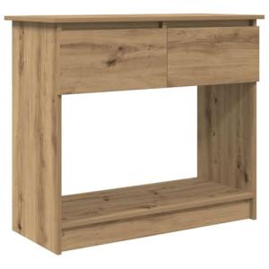 vidaXL Mesa Consola con cajones Roble Artesanal 85,5x38,5x7…