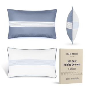 Blau Marité Pack 2 Fundas Cojín Decorativo Impermeables y A…