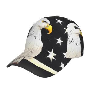 Gorra de béisbol con escultura de cabeza blanca, circunfere…