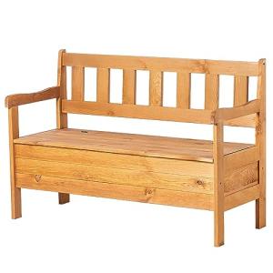 KADAX Banco de jardín, 120 x 47 x 81,5 cm, banco de madera…