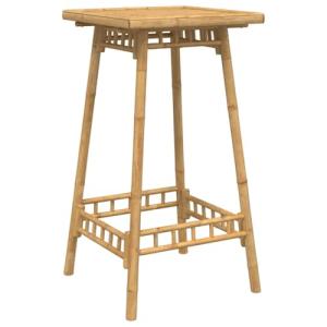 vidaXL Mesa de Bar para Exterior Cuadrada de bambú 55x55x10…