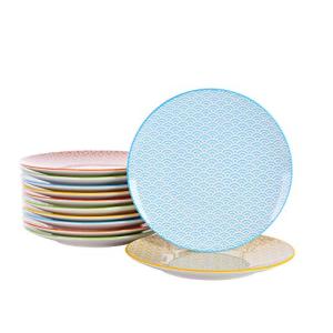 vancasso Natsuki, Plato de Postre de Porcelana 12 Piezas Pl…