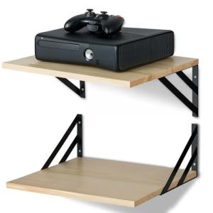 Walasis Estantería de pared de madera de 30 cm de profundid…
