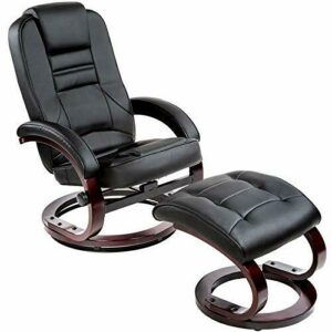 TecTake Sillón de TV con Taburete, Asiento Relax con puf, S…