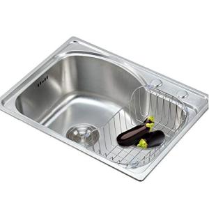 Fregadero de cocina de acero inoxidable con 1 lavabo, empot…