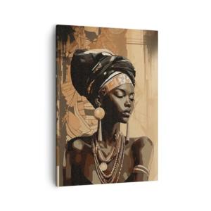 Lienzos decorativos Afroamericano Mujer Retrato Cuadro Sobr…