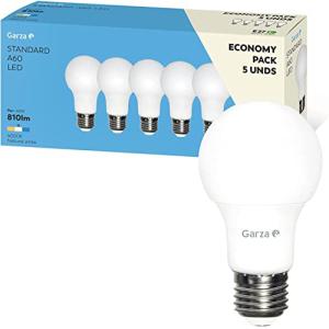 Garza - Bombilla Led estándar Garza E27 9W, luz neutra de 4…