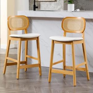 chairus Juego de 2 Taburetes de Bar Modernas con Respaldo R…