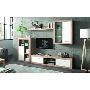 Homely - Mueble Salón Modular Formentera | Conjunto 4 Muebl…