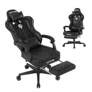 Silla Gaming Ergonómica Escritorio, Silla Gamer con Cojín L…