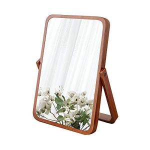 Hosoncovy - Espejo de madera portátil con soporte para maqu…