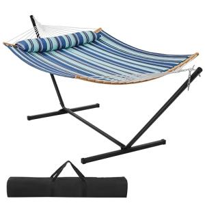 Yaheetech Hamaca Acolchada de Camping con Soporte Hamaca Do…