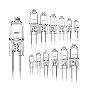 Jaenmsa Pack de 12 Bombillas Halógenas G4 20W 12V 2800K 2 P…